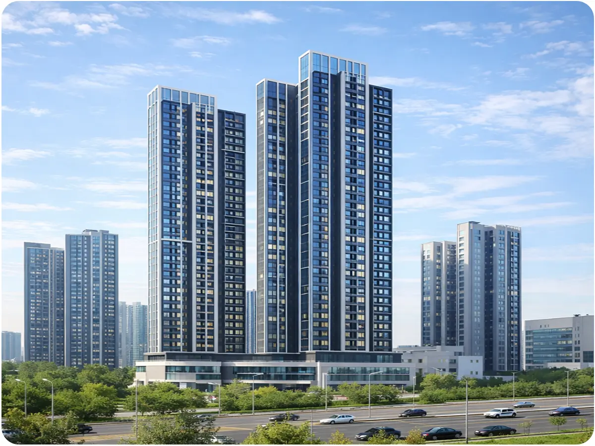 센트럴 더플래티넘 청주 아파트 조감도